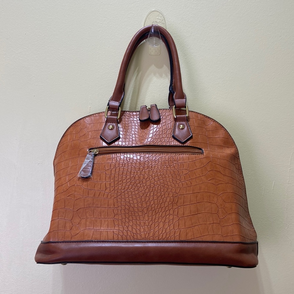 Vieta embossed satchel purse